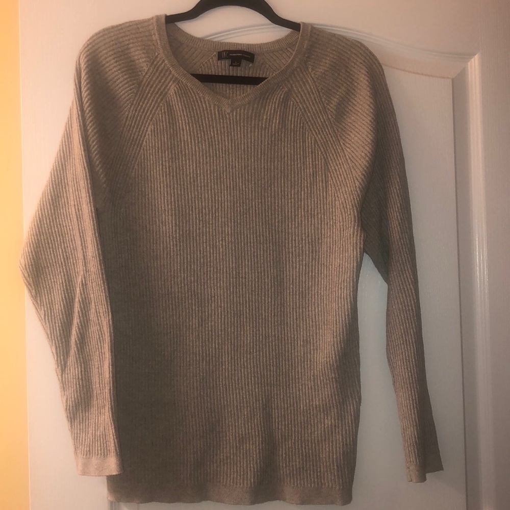 INC Men’s long sleeve light weight gray sweater